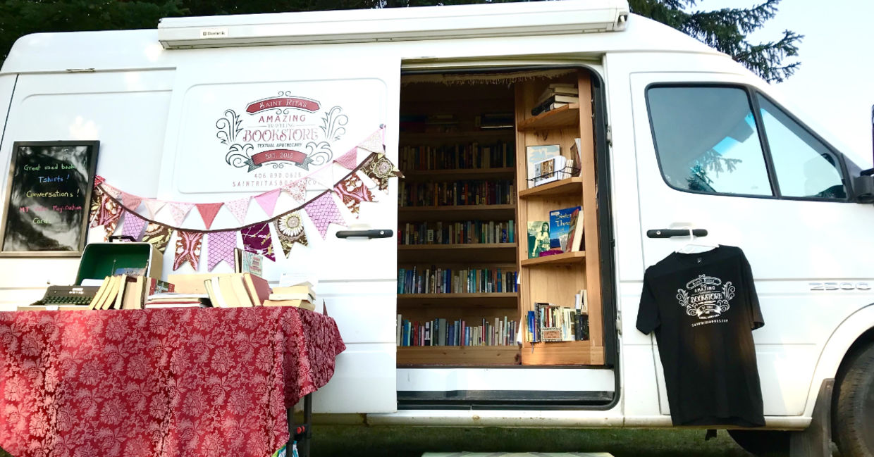 The mobile bookstore.
