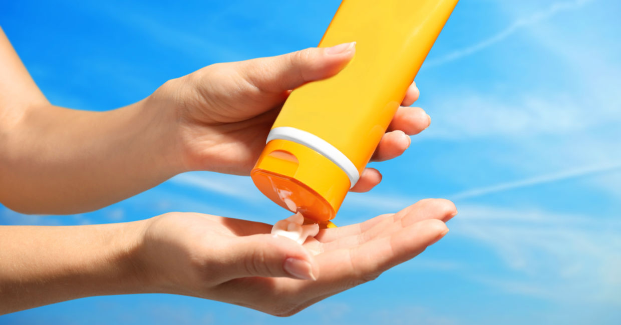 Use a sunscreen with an SPF 30.