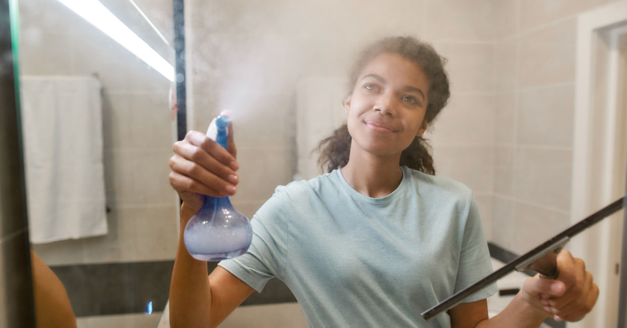 Clean your bathroom with vinegar.