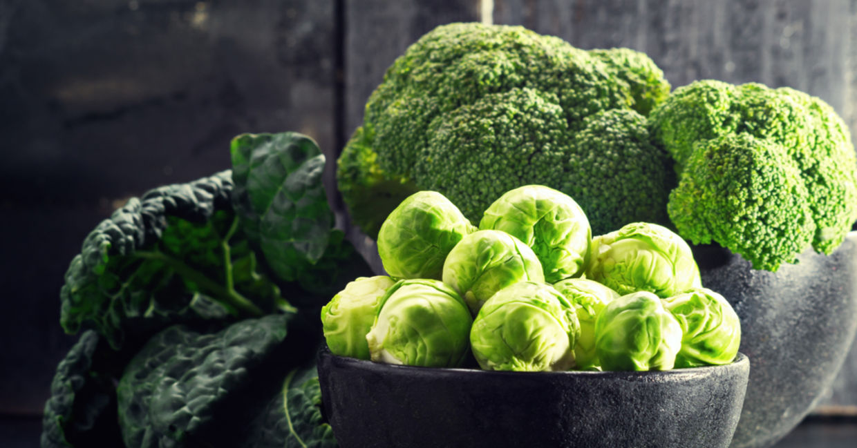 Healthy cruciferous vegetables.