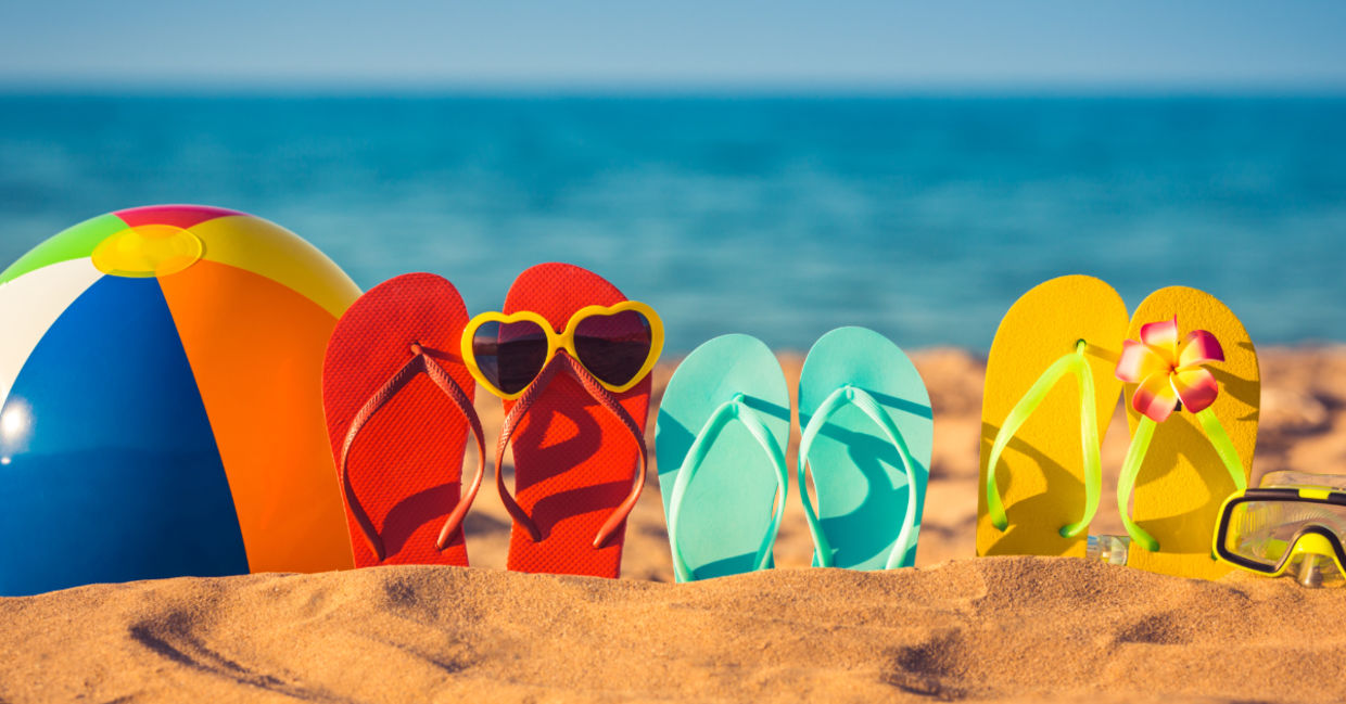 Summer fun at the beach.