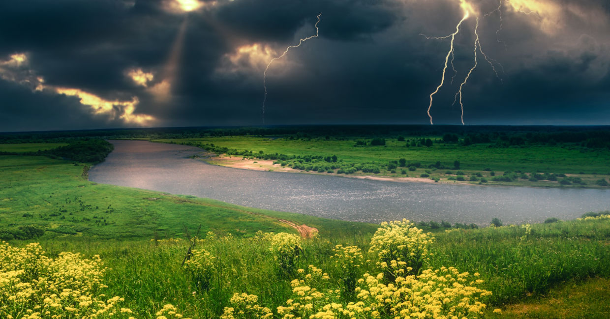 Summer thunderstorm.
