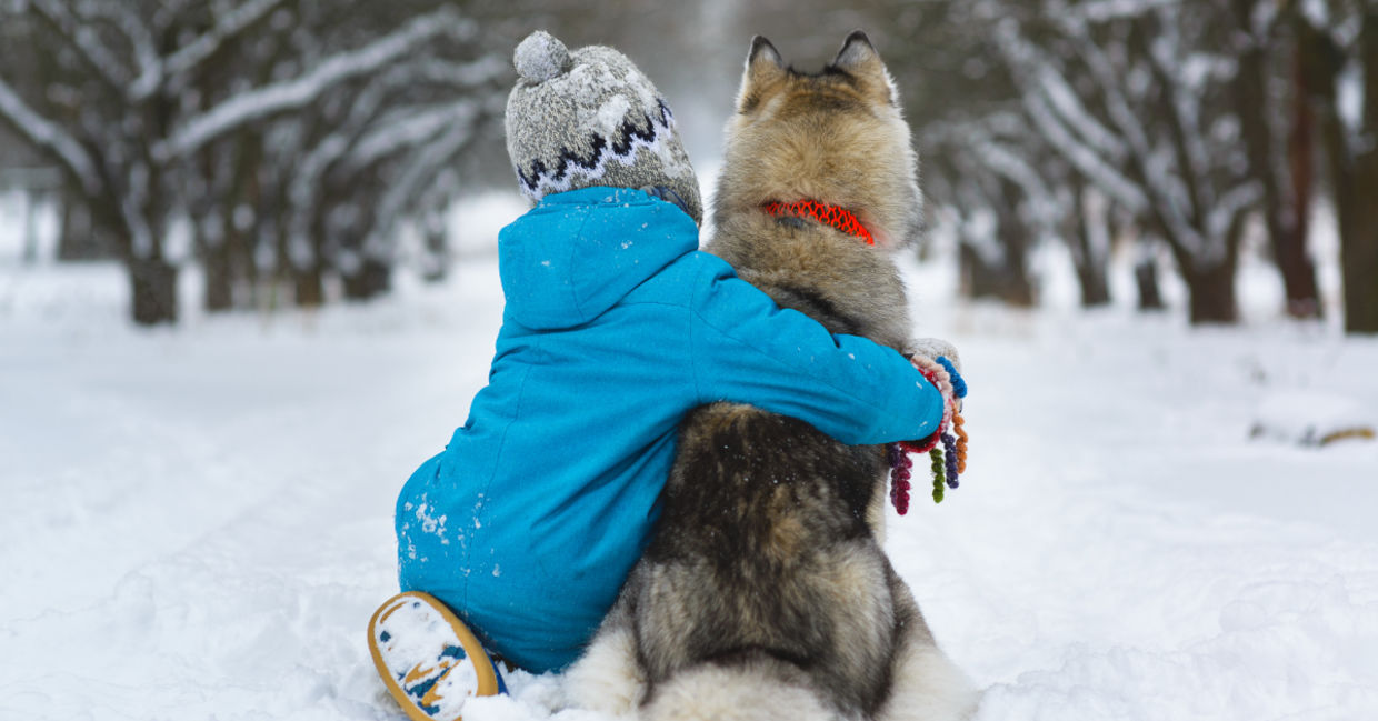A boy and his best friend.