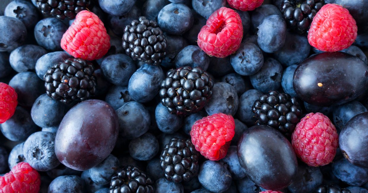 Blueberries in a bowl.