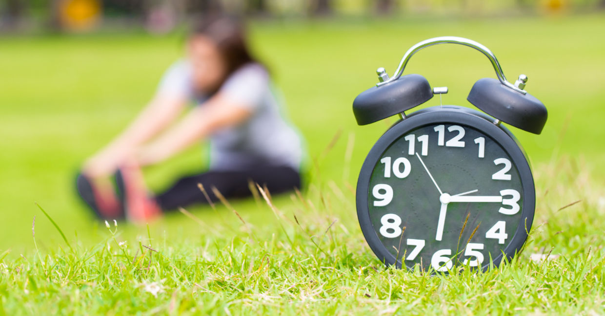 Exercise when it is still cool.