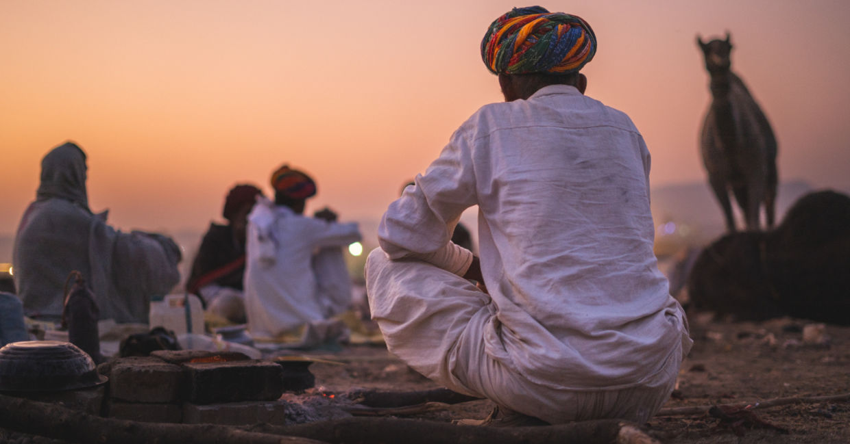 Photo of an Indian man.