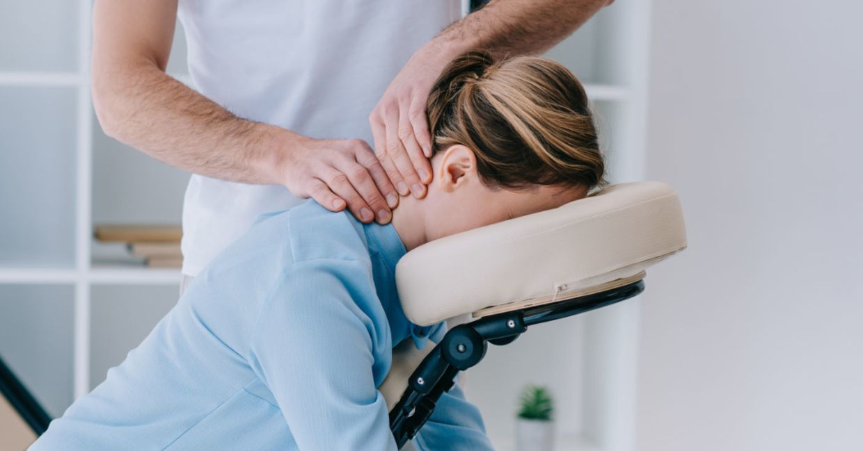 A neck massage can release stress.