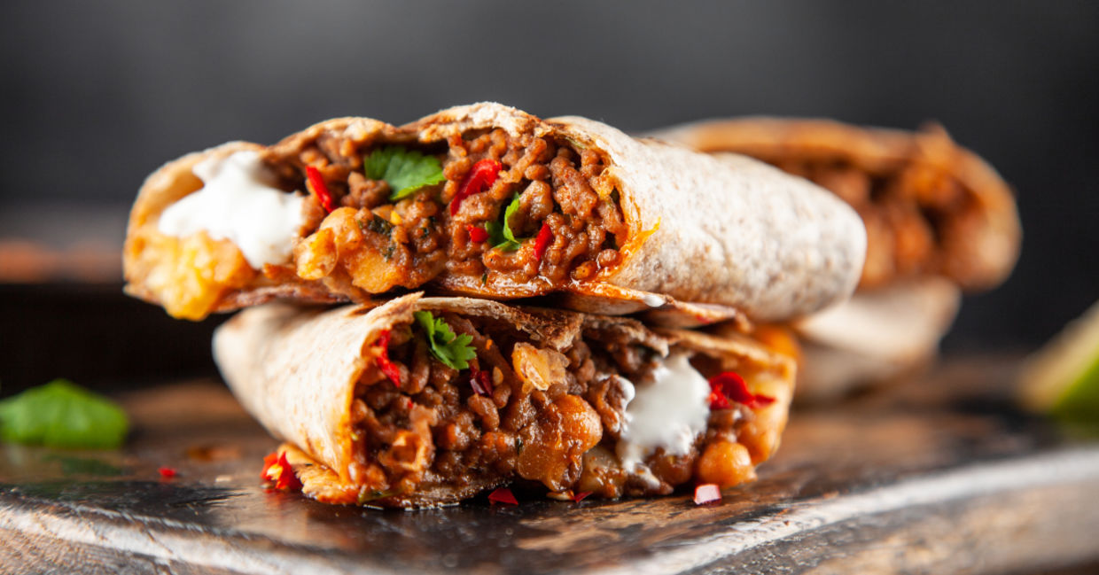 Burritos are a family favorite.