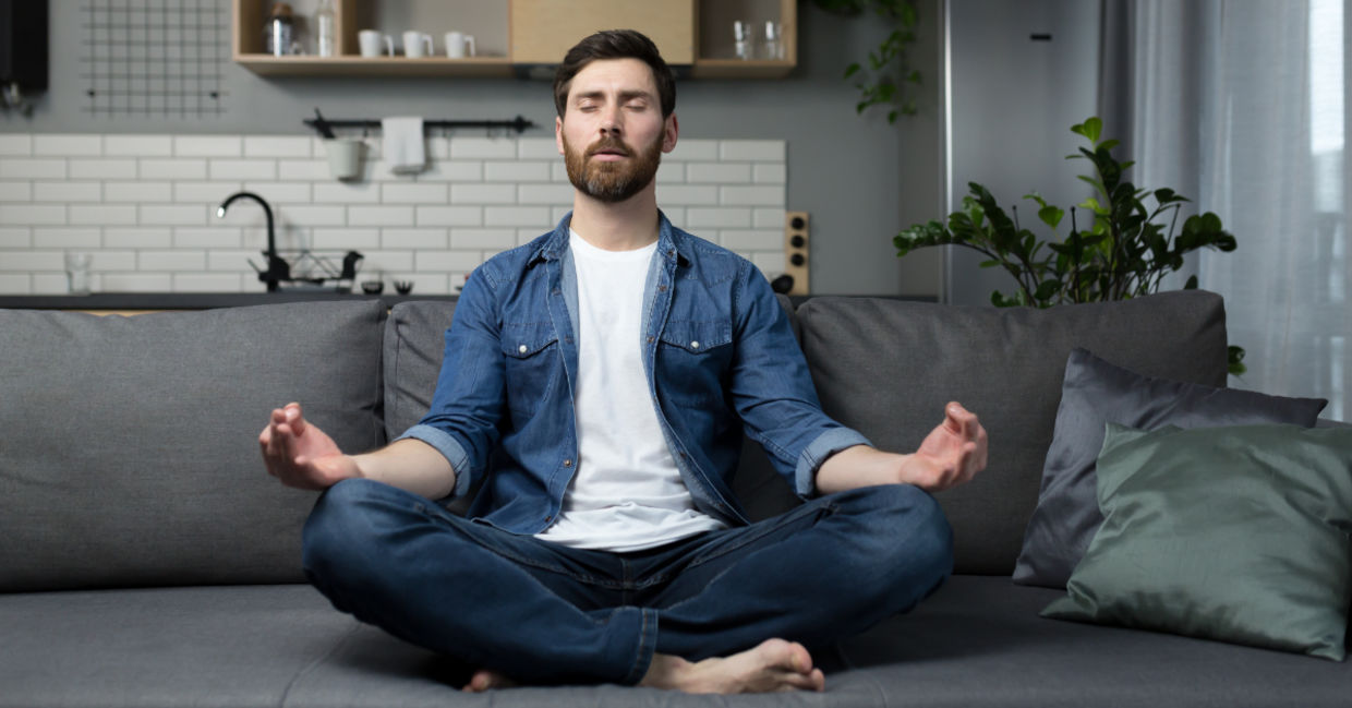 Meditating is a way to control your emotions.