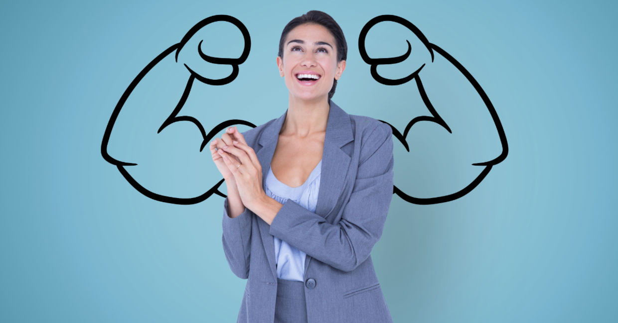 Strong resilient woman.