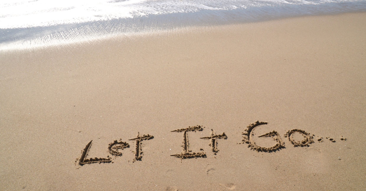 Let negative thoughts go.