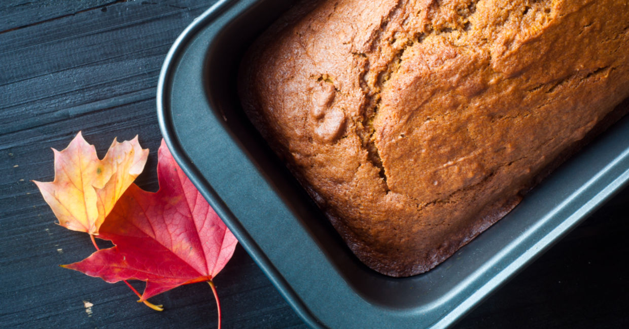 There’s an extra loaf of pumpkin bread to share.