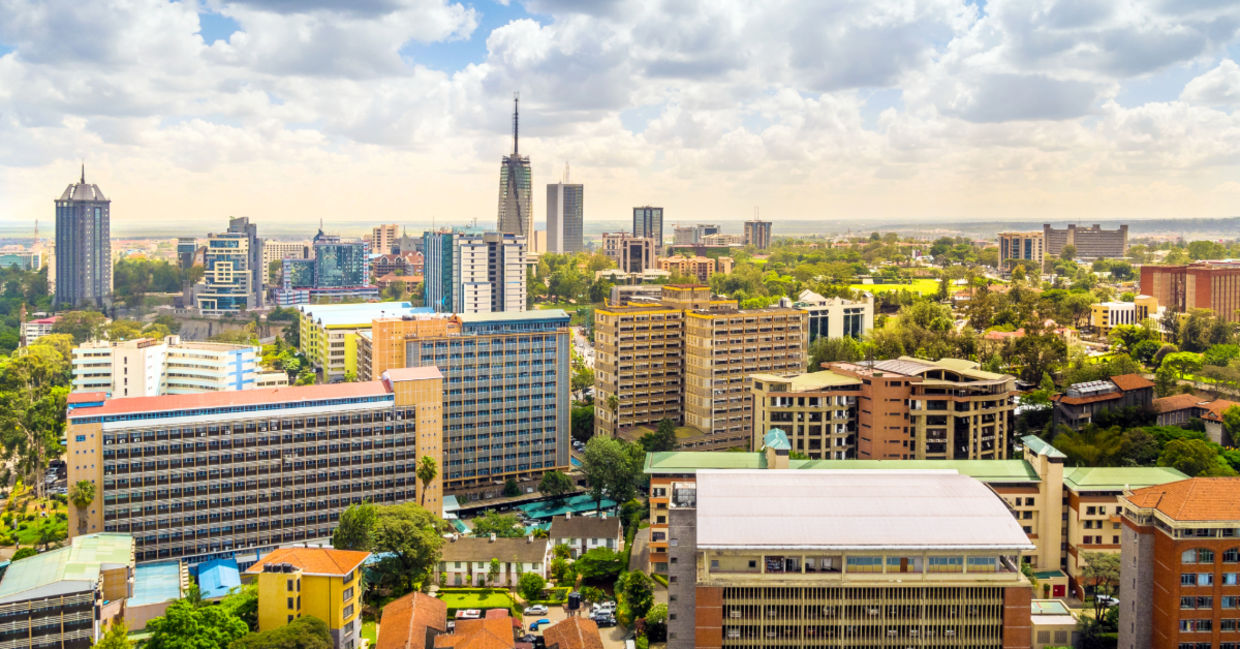 Nairobi city center.
