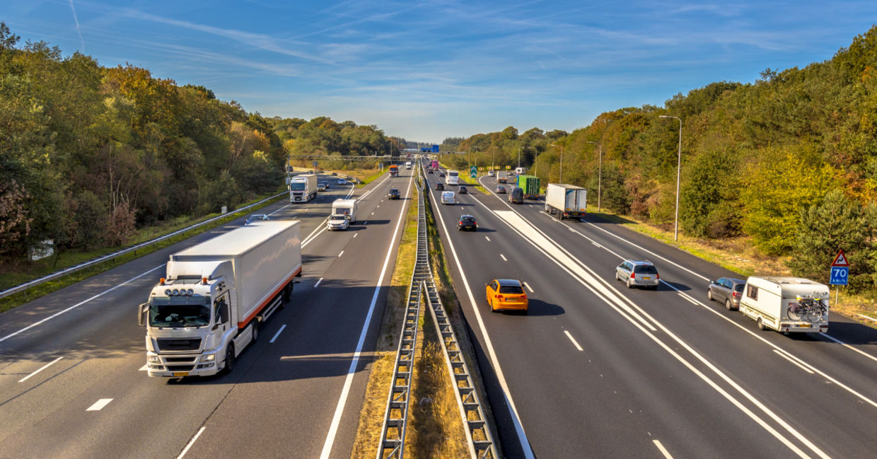 A highway in the Netherlands.