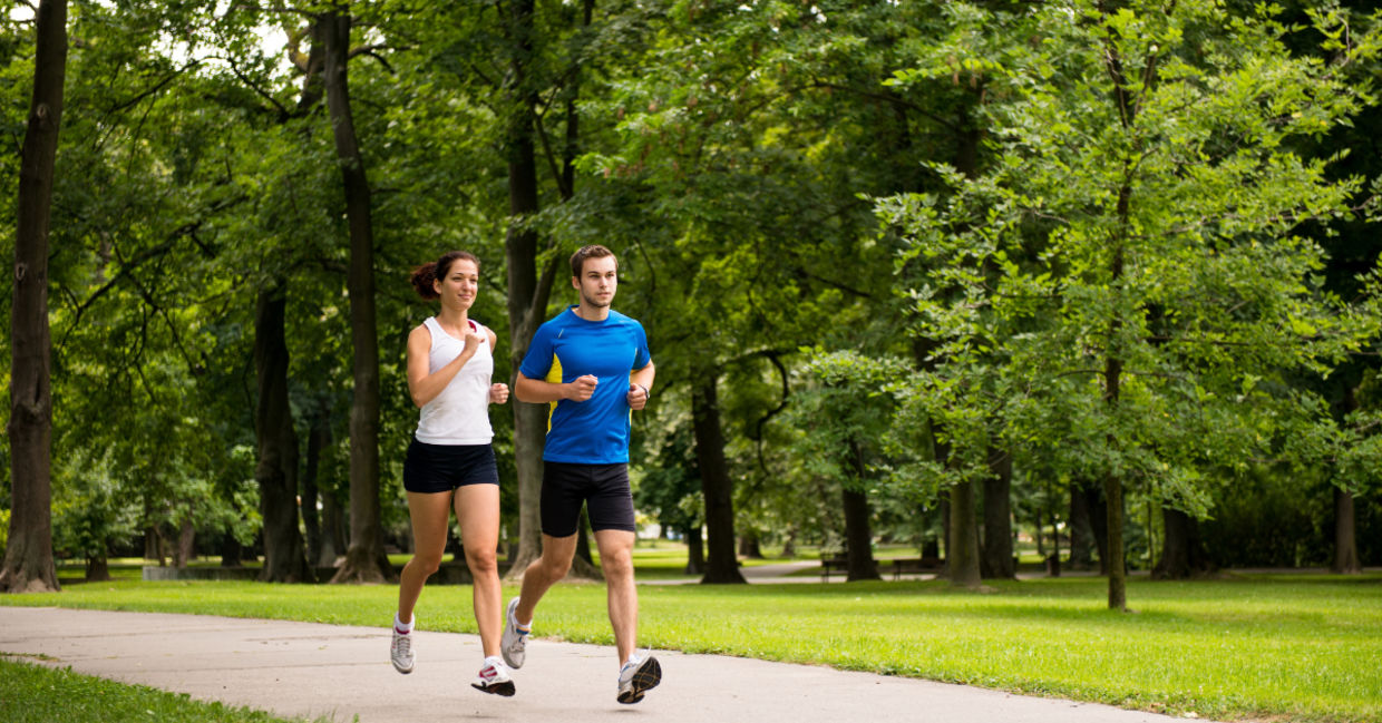 Exercise in the park.