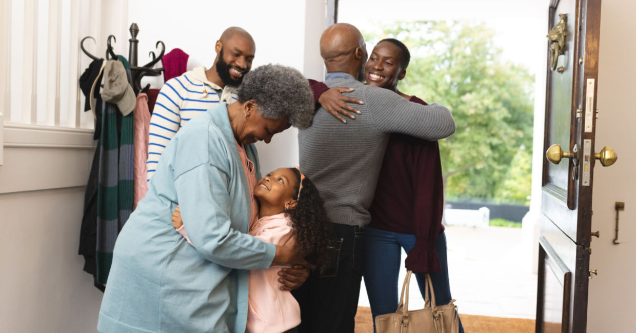 Spend time with family during the holidays.