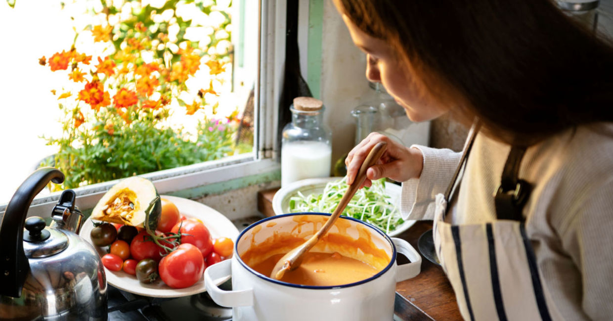 Soup is a great comfort food.