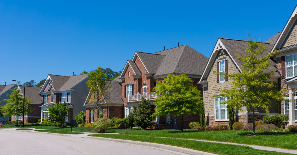 A neighborhood in the United States.