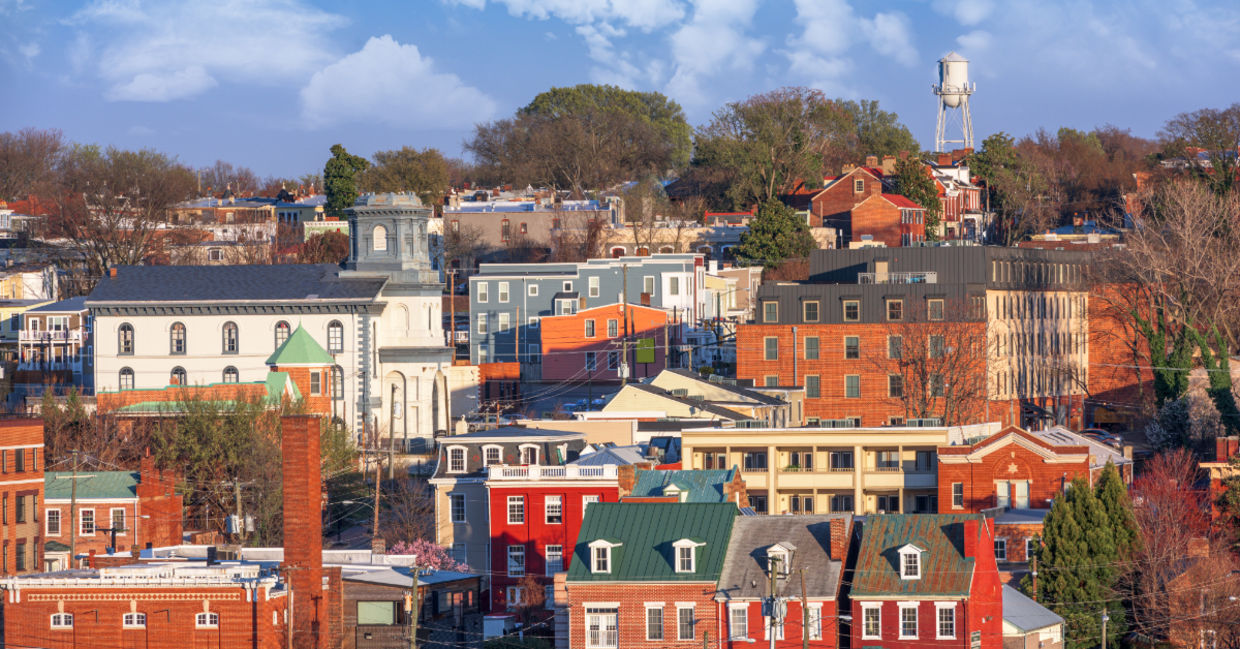 A neighborhood in Virginia.
