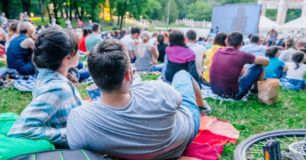 Cinema in the park.