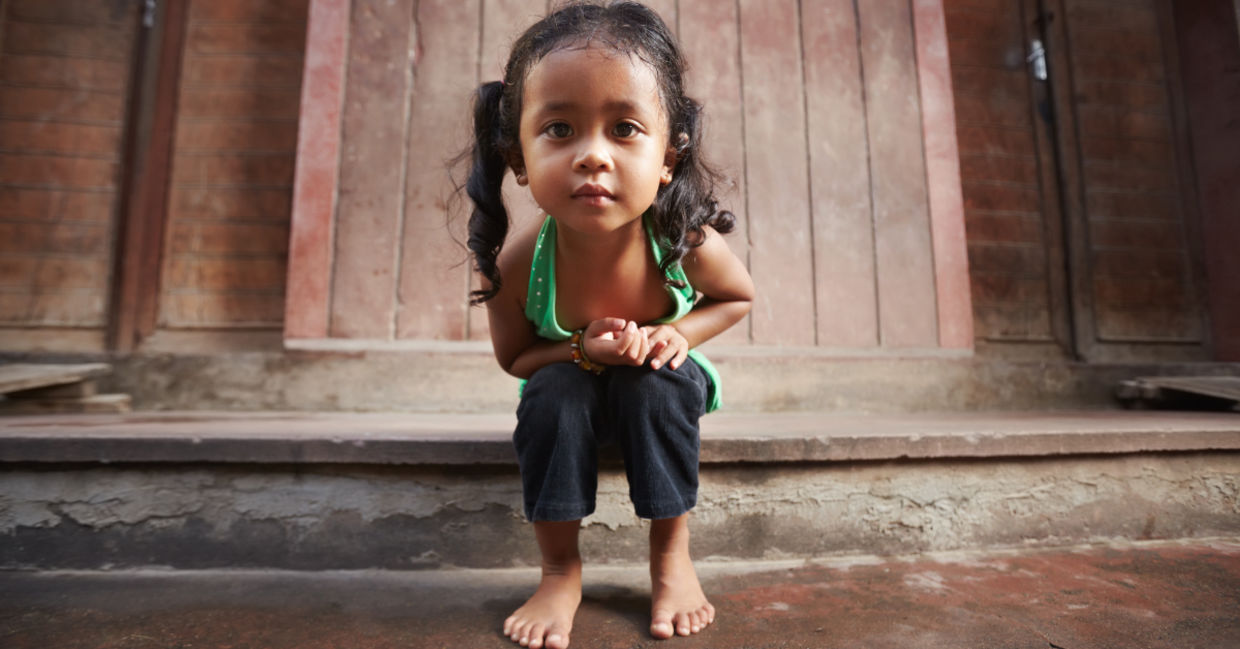 Portrait of a little girl.