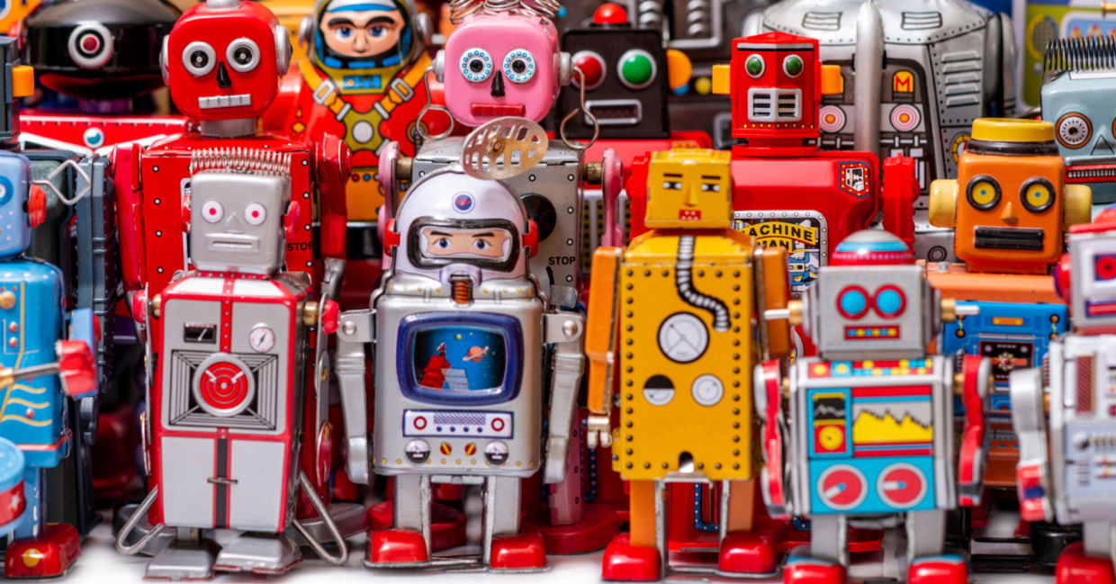 Robot toys.