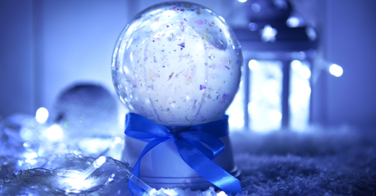 Christmas snow globe.