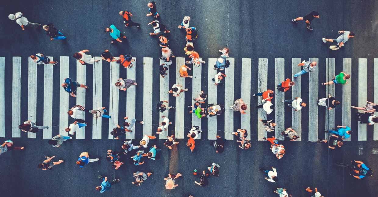 Pedestrian crossing.