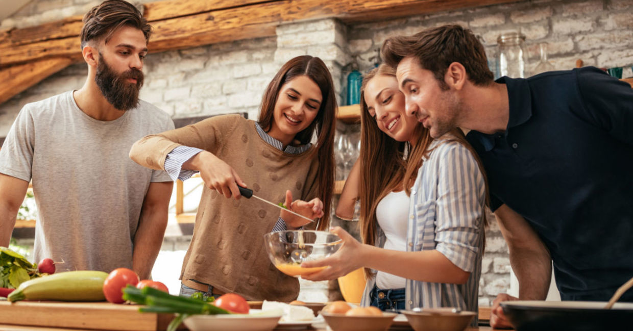 Having friends over, especially newcomers, is xenial.