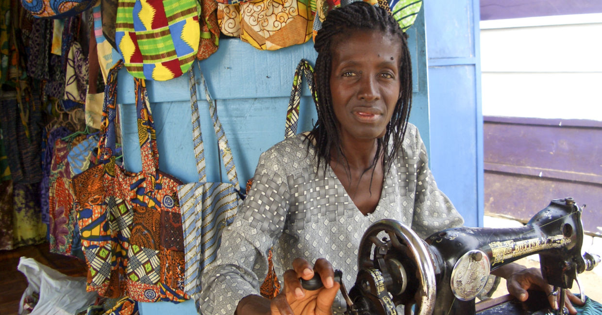 A small shop in Ghana.