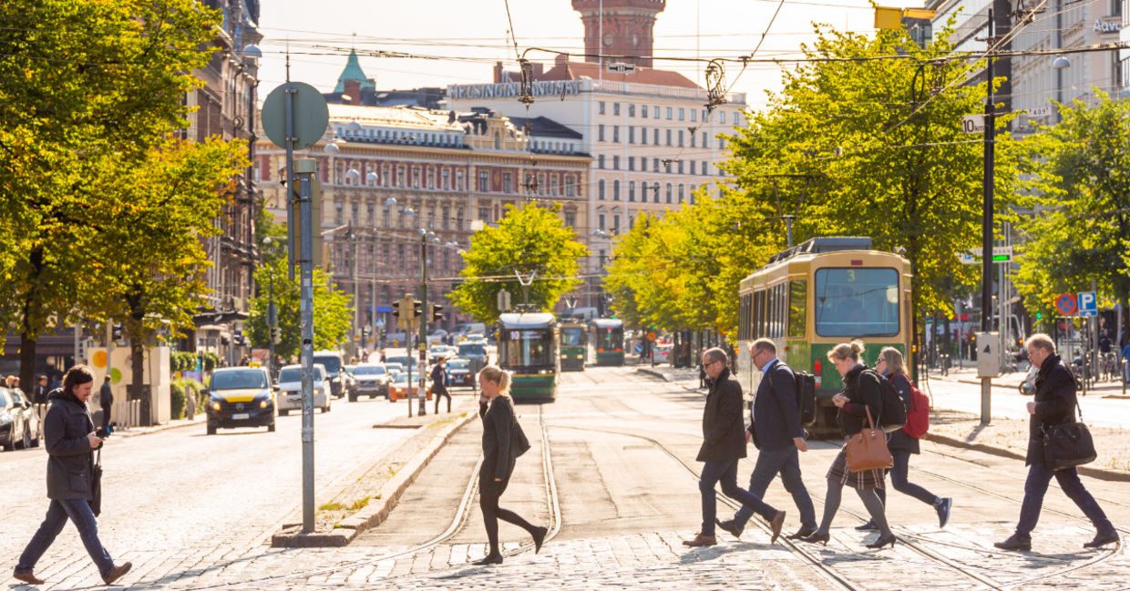 Street in Helsinki.