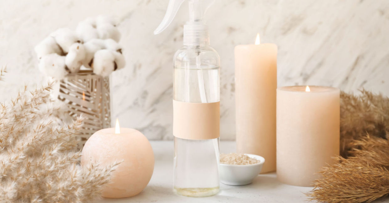 Candles are a natural air freshener.