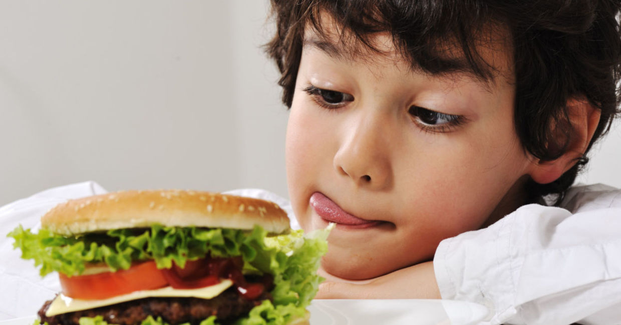 This picky eater enjoys hamburgers.