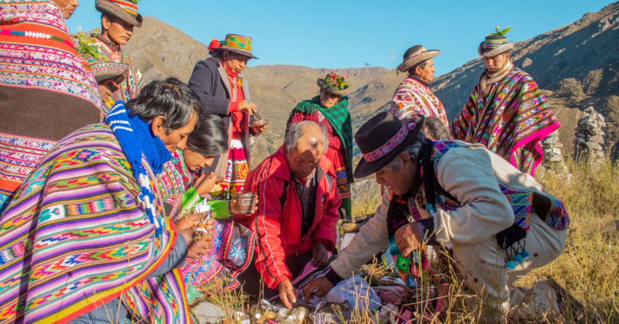 An offering to mother earth,