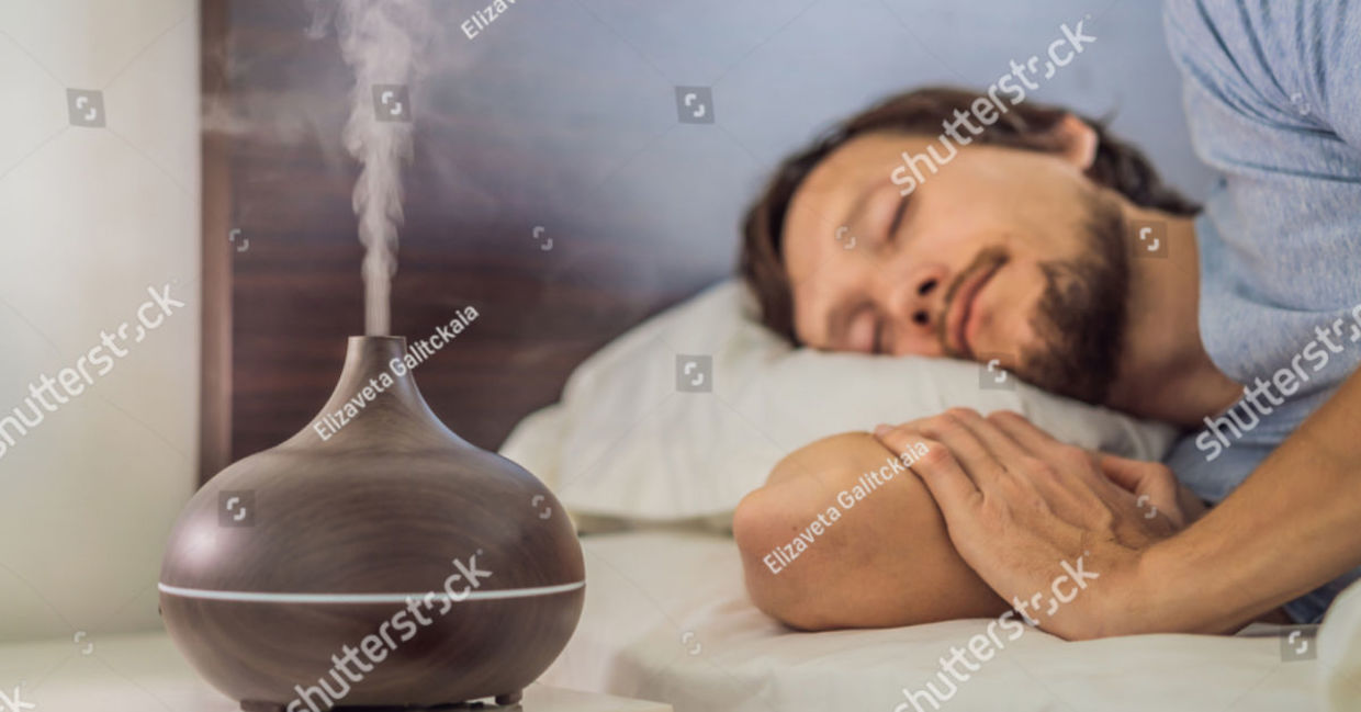 Diffuse healthy mint while you sleep.