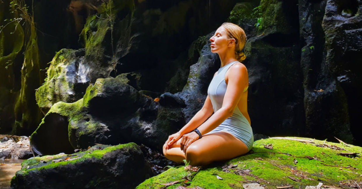 Connect to water through yoga.