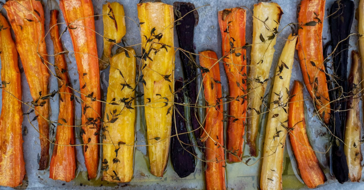 Roasted carrots are very nutritional.