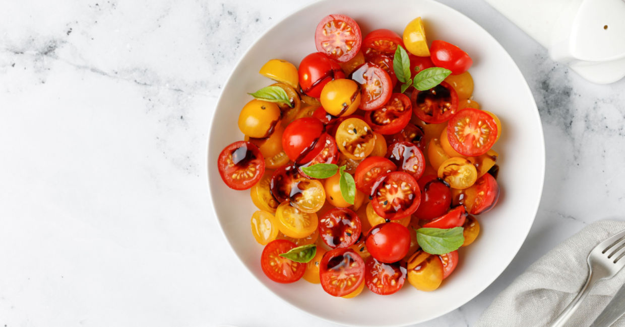 Fresh tomato salad.
