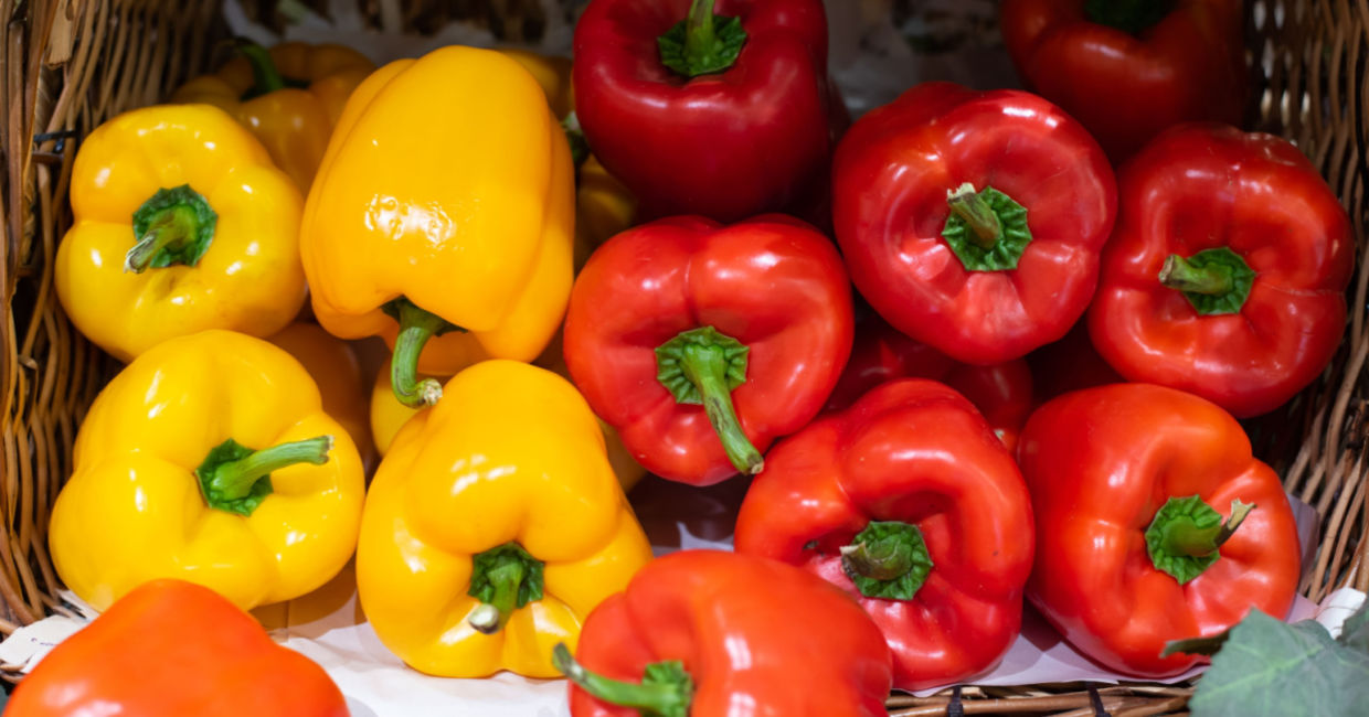 Peppers are the market.