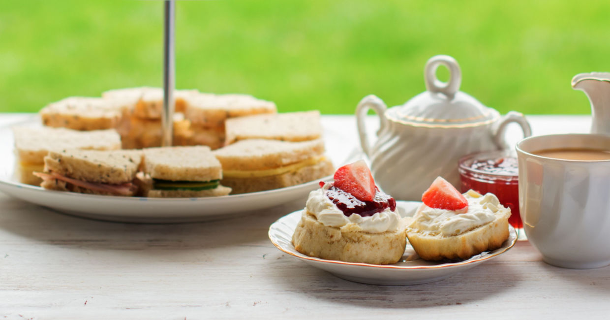 English afternoon tea.