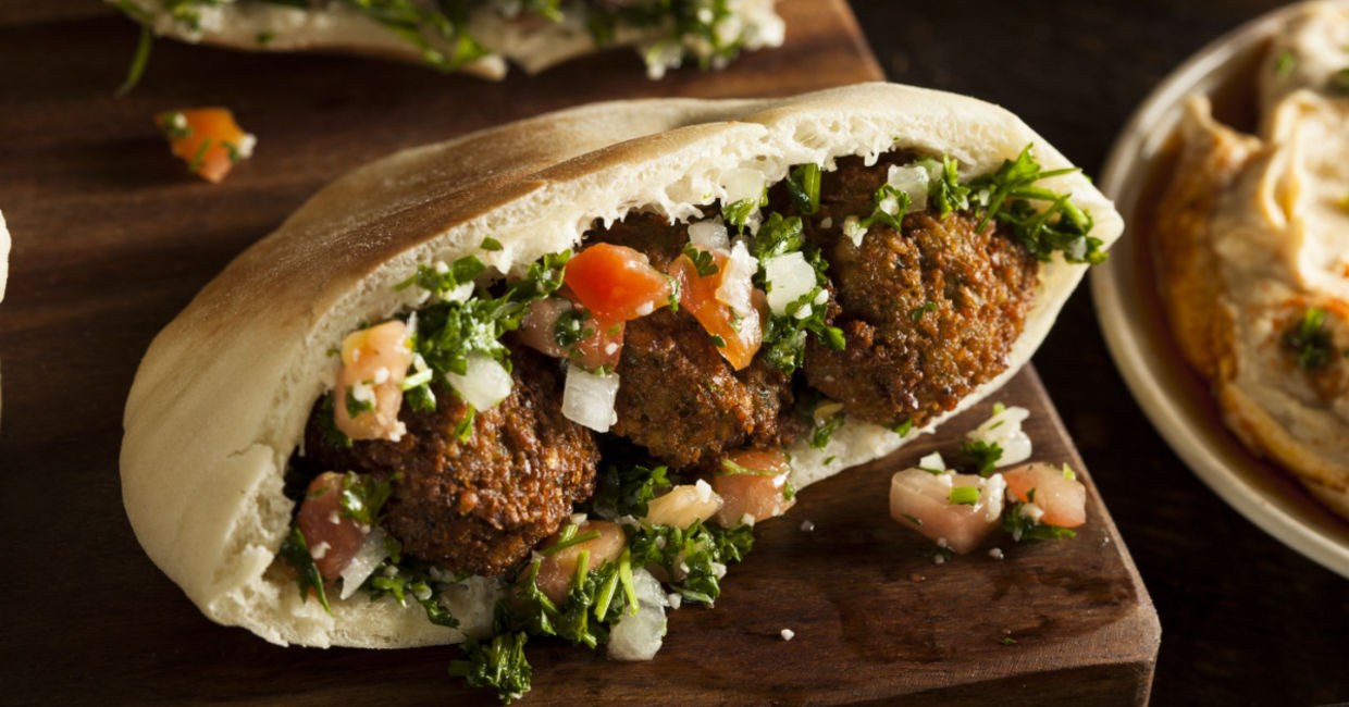 Enjoy a falafel at home.