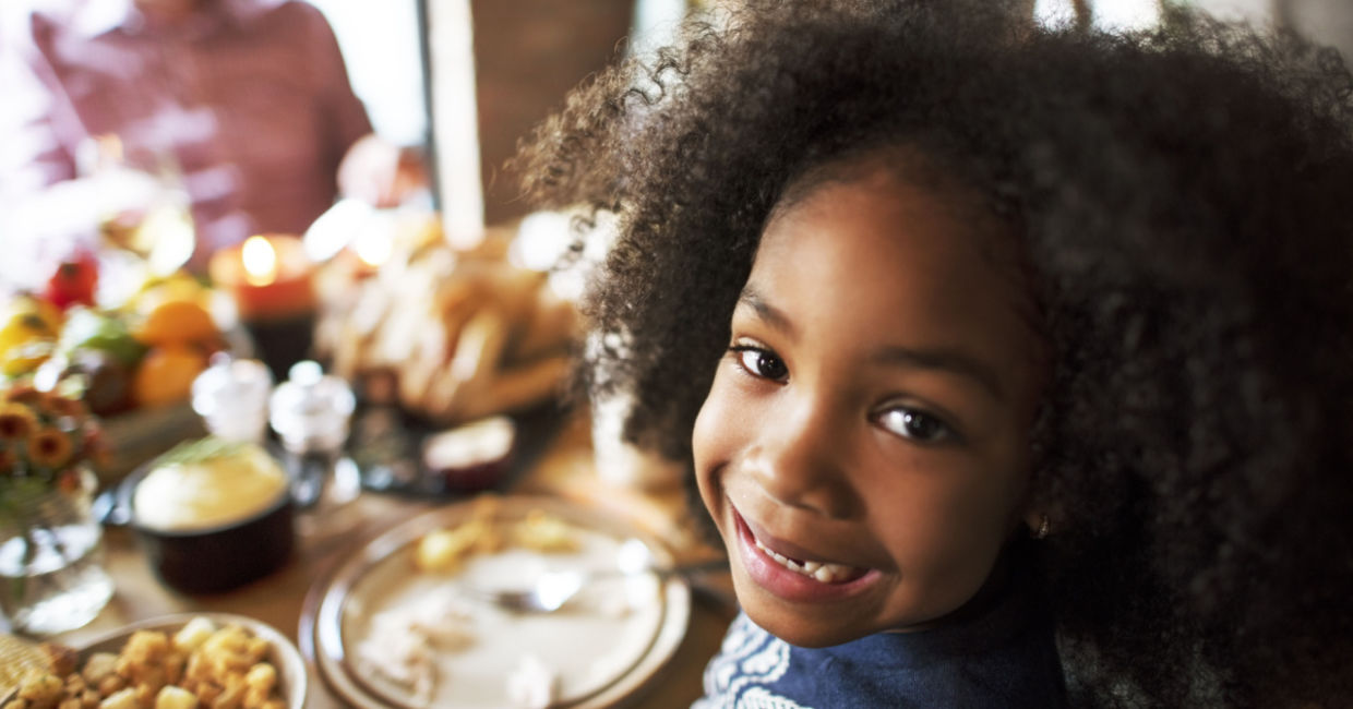 Celebrating Thanksgiving.