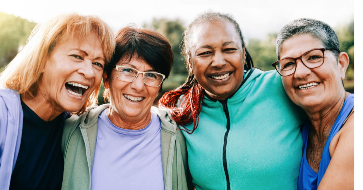 Senior friends keep their brains active.