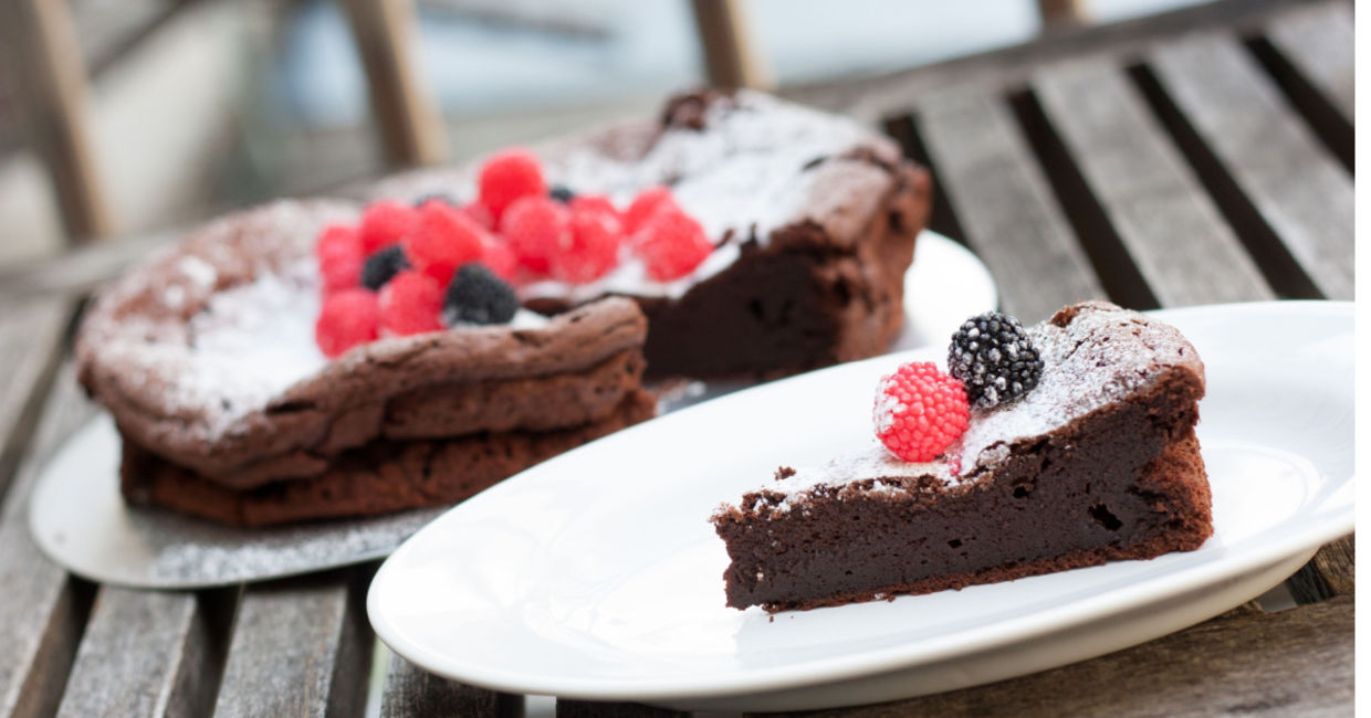 Vegan chocolate cake.