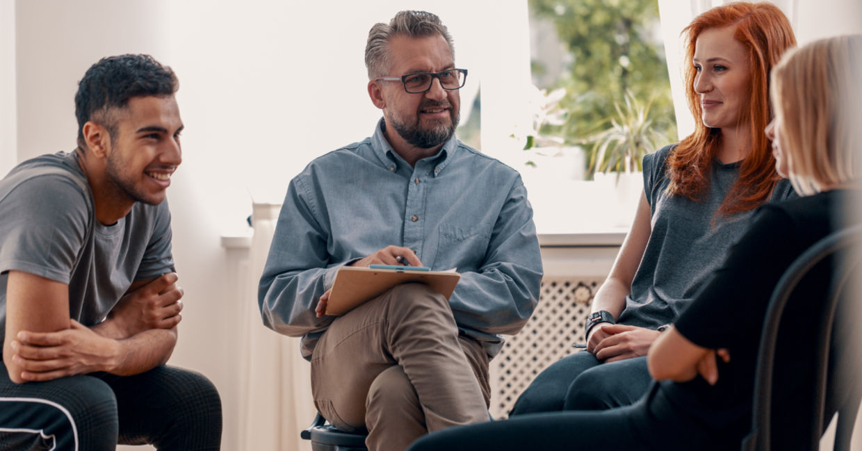 Group Dialectical Behavioral Therapy session.