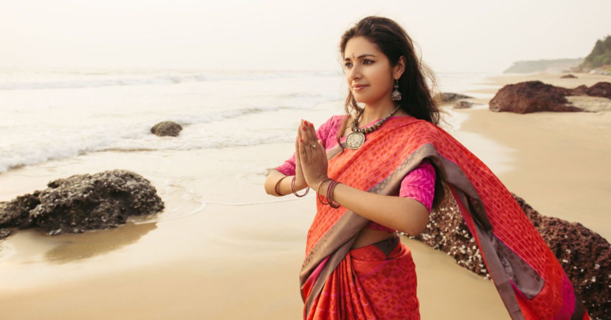 Practicing mindful meditation.