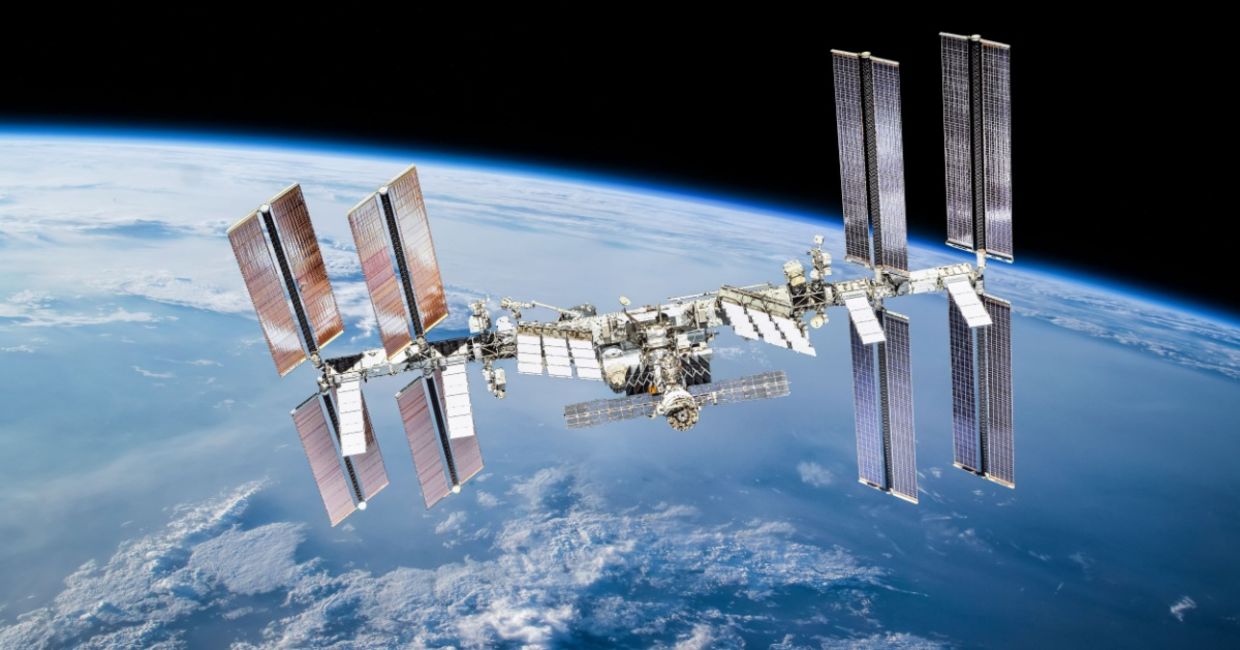 The international space station.