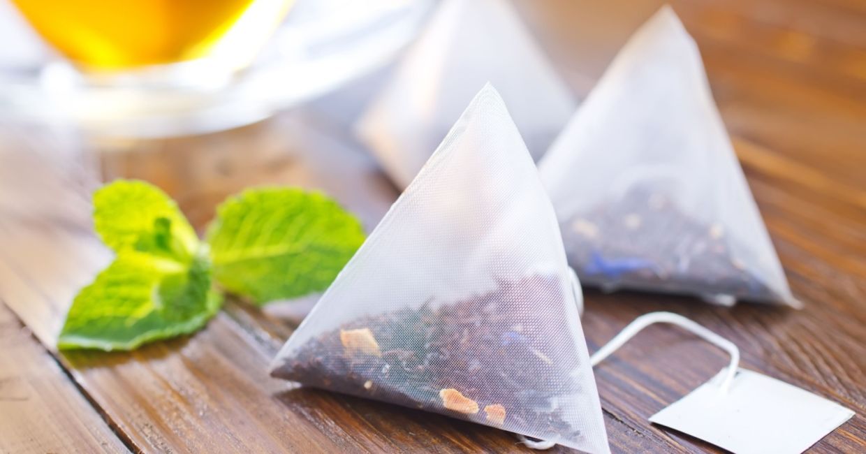 Herbal tea bag.