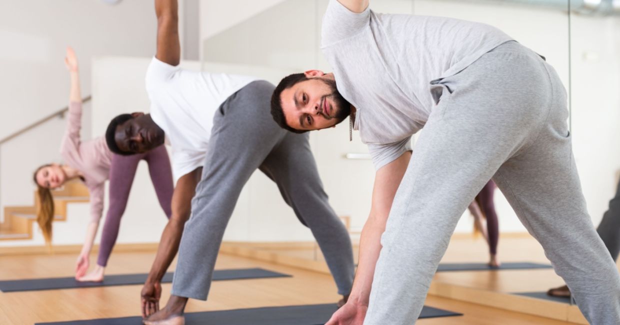 Yoga training helps you strengthen your core.