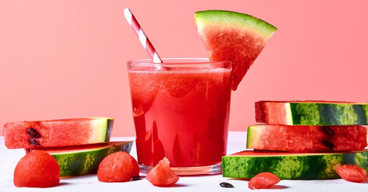 It’s simple to make watermelon juice.